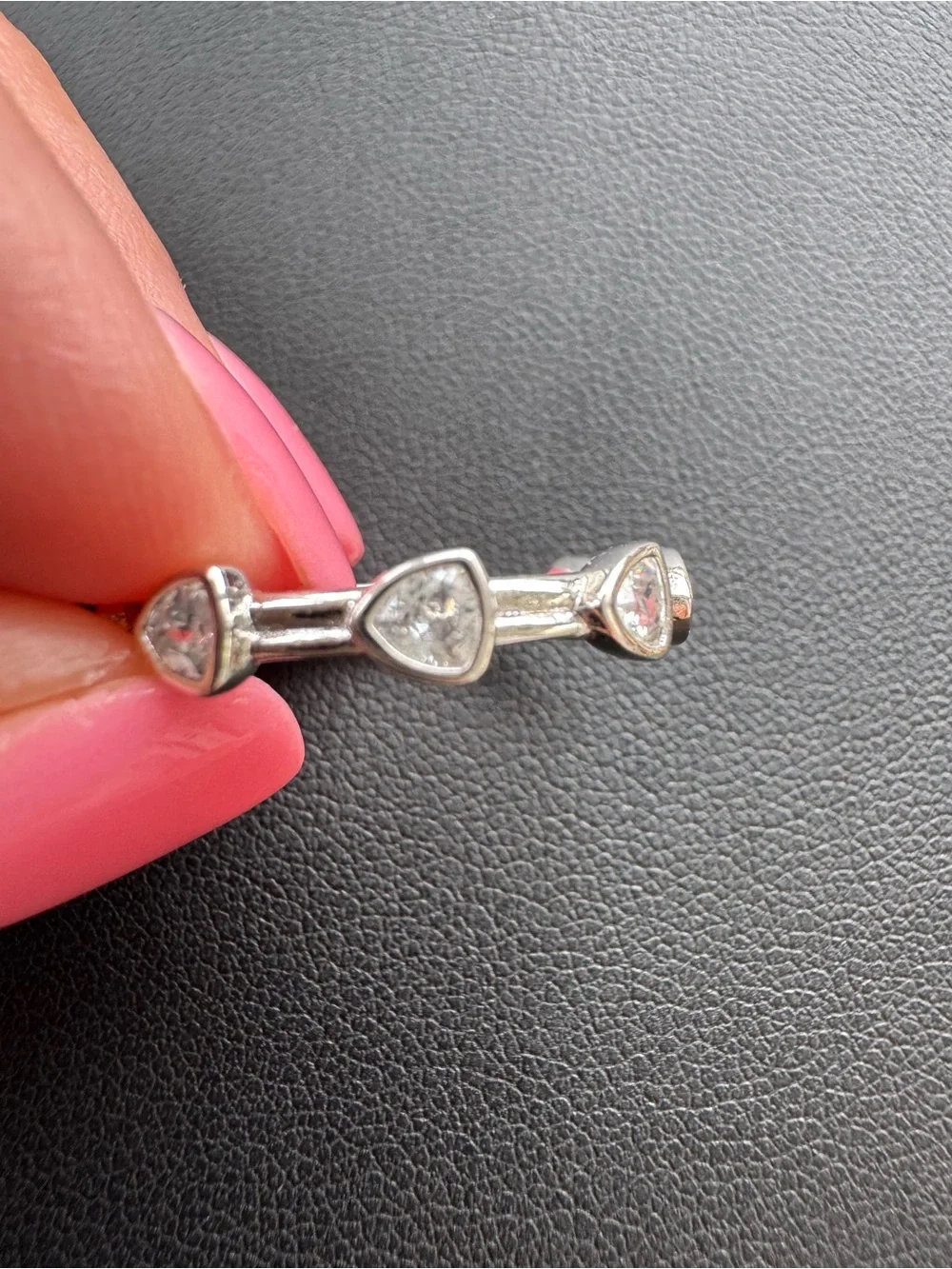 Kendra Scott Arden Silver & White Crystal Eternity Ring